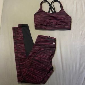 Lululemon top & leggings set